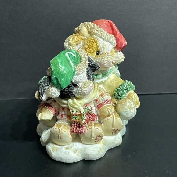 Mary’s Moo Moos Merry Christmoos Figurine Christmas Cows Calf Good Condition - Picture 3 of 10